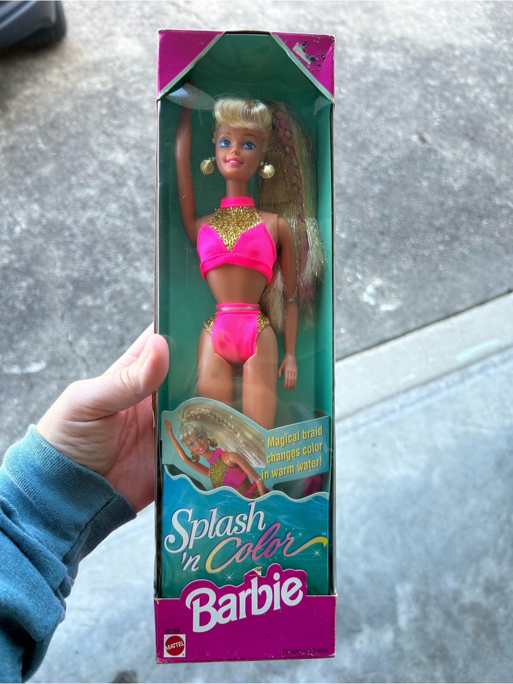 1996 Splash n’ color Barbie doll with magical braid